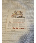 Vtg. Budweiser 11x14 Magazine Print Ad - €8,54 EUR