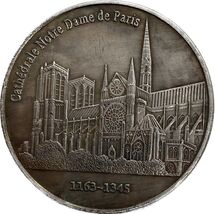 Medalla de fantasía histórica de Notre Dame - 5 francos - $18.55 CAD