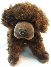 Aurora People Pals Cute Fuzzy Brown Puppy Dog 12&quot; Plush Stuffed Animal Toy - £19.53 GBP