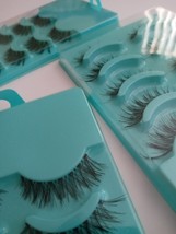 3 Pack - Natural Soft Reusable Cross Handmade 5 Pair False Eyelashes - £21.39 GBP