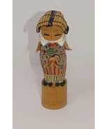 Kokeshi 4.5&quot; Painted Wood Wooden Doll - £12.57 GBP