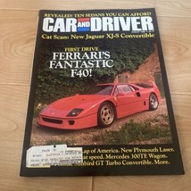 1988 August, Car and Driver Magazine, 10 Sedans You Can Afford - £7.01 GBP