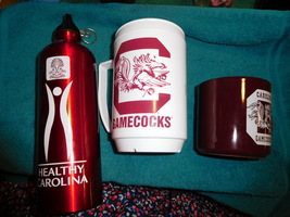 3 ITEMS University Of South Carolina Mugs Ceramic Insulated METAL Gamecocks - £10.98 GBP