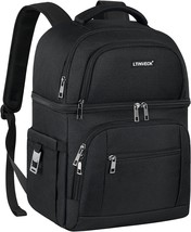 30 Cans Insulated Cooler Backpack, Leakproof Double Deck Cooler Bag For Men And - £32.55 GBP