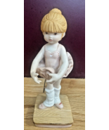 Vintage Rare 1987 Enesco Little Girl Ballerina Porcelain Figurine - $16.94 CAD