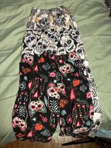 3 Pairs Women’s Skull Leggings – Multicolor, Soft &amp; Comfortable, Size Small - $6.00