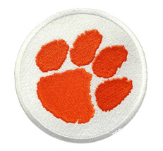 Clemson Tigers NCAA College Football Embroidered Sew On Iron On Patch White - £7.49 GBP+