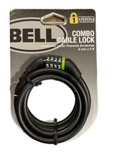 Bell Combo Cable Lock Bike Lock 8mm x 5ft - Green - £8.53 GBP