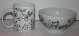 Disney&#39;s Sketch Book Mickey Mouse Mug and Bowl - €13,12 EUR