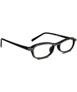 Jimmy Crystal +1.25 Reading glasses Black Rectangular Swarovski 49[]16 150 - $59.99