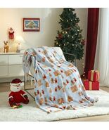 Cozy Christmas Plush Gingerbread Houser Throw Blanket, Standard Size, Al... - $497.08 MXN