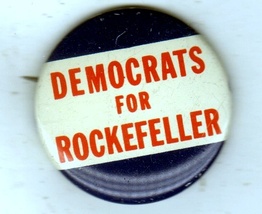 Democrats For Rockefeller Pin - $5.90