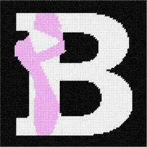 Pepita Needlepoint Canvas: Letter B Ballet Shoe, 7&quot; x 7&quot; - £39.34 GBP+