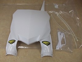 Cycra White Front Stadium Number Plate For 13-14 Kawasaki KX 250F 450F K... - $32.95