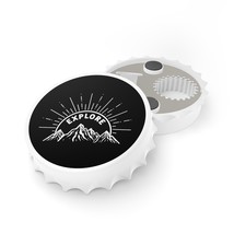 EXPLORE Mountain Range Bottle Opener with Unique Cap Shape and Magnetic Back - £13.24 GBP
