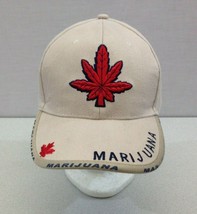 Canadian Marijuana Cotton  Off White  Strap Back One Size Spellout Ball ... - £10.19 GBP