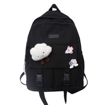 Cute Clouds Women&#39;s Travel Backpack Nylon School Bag for Teenage Girls Student B - £37.45 GBP