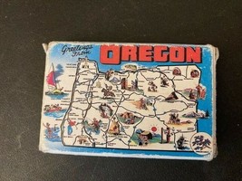 Vintage Oregon &quot;Greetings from Oregon&quot; Souvenir Playing Cards  - £4.55 GBP