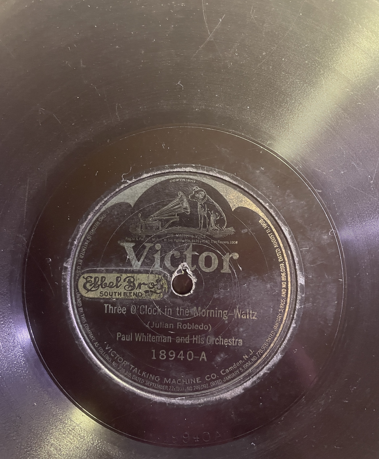Paul Whiteman and his Orchestra - 3 O&#39;Clock in the Morning / Oriental Fo... - $10.00
