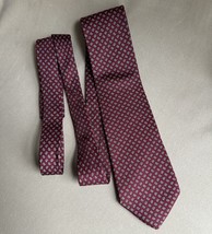 Vintage Yves Saint Laurent Silk Neck Tie Red Burgundy - $964.13 MXN