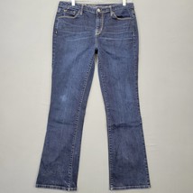 Mossimo Women Jeans Size 8 Slim Blue Stretch Curvy Bootcut Classic Midrise Denim - £9.04 GBP