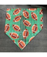 Dog Scarf Slide On Collar Elastic Band Football Field Green Brown Extra ... - $10.68 CAD