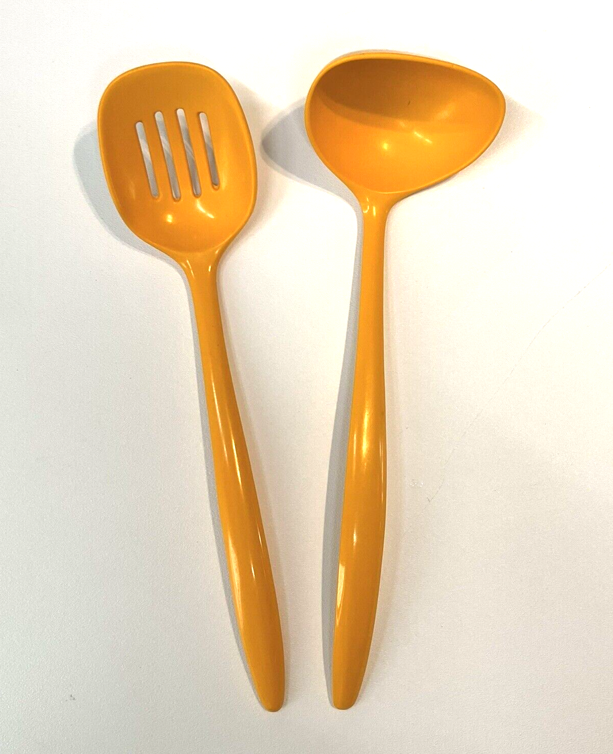 Yellow Melamine Rosti Denmark Gold Cooking Utensils MCM Ladle  Slotted S... - $20.39