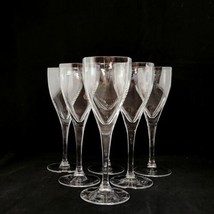 Mikasa PANACHE Square Bowl Crystal Water Glasses Goblets ~ Set of 6 - $59.39