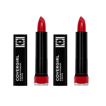 Pack of 2 Covergirl Exhibitionist Creme Lipstick in 510 Real Red 0.12 oz... - $298.42 MXN