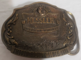 Vintage 1993 Limited Edition Kessler American Whiskey Belt Buckle Made i... - $13.58