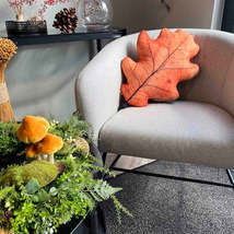 Oak leaf pillow / fall decoration / autumn pillow / leaf pillow - $39.90