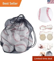 Unmarked Soft Practice Baseballs - 12 Count Youth Training Set With Mesh... - $700.57 MXN