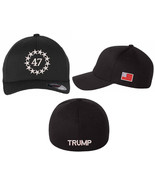 Trump 2025 Hat 47th President Stars with Side Flag Patch and TRUMP Back ... - $34.99
