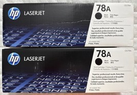 HP 78A Black LaserJet Toner Cartridges CE278D Dual Pack OEM Sealed Retail Boxes - $89.98