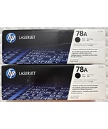 HP 78A Black LaserJet Toner Cartridges CE278D Dual Pack OEM Sealed Retai... - $89.98