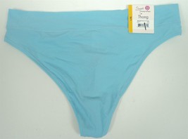 Secret Treasures Women's Wideband Seamless Thong Panties, 3-Pack