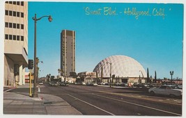 Sunset Boulevard Hollywood California Vintage Postcard Unposted - £2.72 GBP