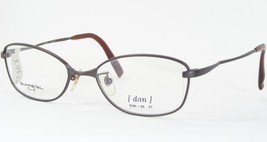 Vintage DUN-43 Gunmetal Brown Unique Rare Eyeglasses TITAN-P 51-18-140 Japan - $175.66