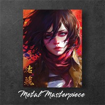 Attack on Titan Anime Mikasa Ackerman, Alum Wall Decor Metal Art Canva Poster - $9.94+