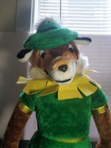 HUGE 25&quot; Vintage Stuffed Robin Hood Fox Furry Plush Stuffed Anthro Etone 1981 - £47.07 GBP