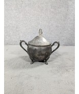 Vintage Silver Plated Sugar Bowl Ornate Tea Coffee Decorated - £15.76 GBP