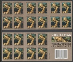 Christmas Holiday Virgin &amp; Child Booklet of 20  -  Stamps Scott 4815b - $35.95