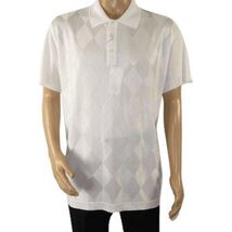 Mens Polo Shirt Slinky Sheer Short Sleeves Soft Touch by Stacy Adams 3703 White image 2