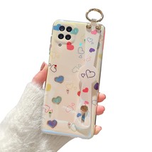 For Samsung Galaxy A12 Case Cute With Wrist Strap Kickstand Galaxy A12 Case Gl - £15.14 GBP