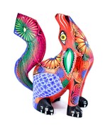 Handmade Alebrijes Oaxacan Copal Wood Carved Folk Art Howling Wolf Coyot... - £47.47 GBP