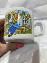 Miracle Melamine Wares Peter Rabbit Easter Spring Plastic Cup Vintage 1970 EUC! - £11.35 GBP