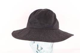 Vtg 90s Streetwear Distressed Tie Back Bucket Boonie Hat Cap Black Cotto... - $34.60