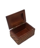Vintage Trinket Box Medium Wooden Treasure Chest Storage Jewelry Necklac... - $25.59 CAD