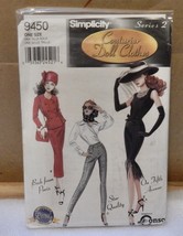 Simplicity Doll Sewing Pattern Couturier 9450 Fashion 11 1/2” Uncut 2002 2O - £8.88 GBP