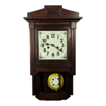 1928 German Wall Clock by Hamburg-Amerikanische Uhrenfabrik - $450.00